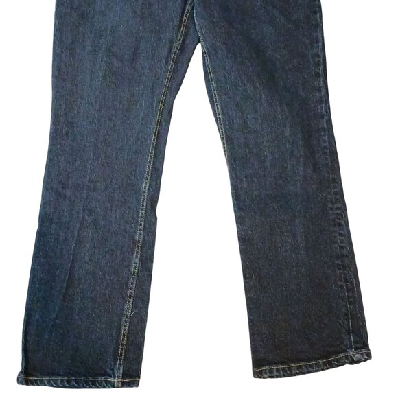 Zara Classic 5-Pocket High-Rise Straight Leg Relaxed Fit Blue Jeans Size 10 - Picture 3 of 9